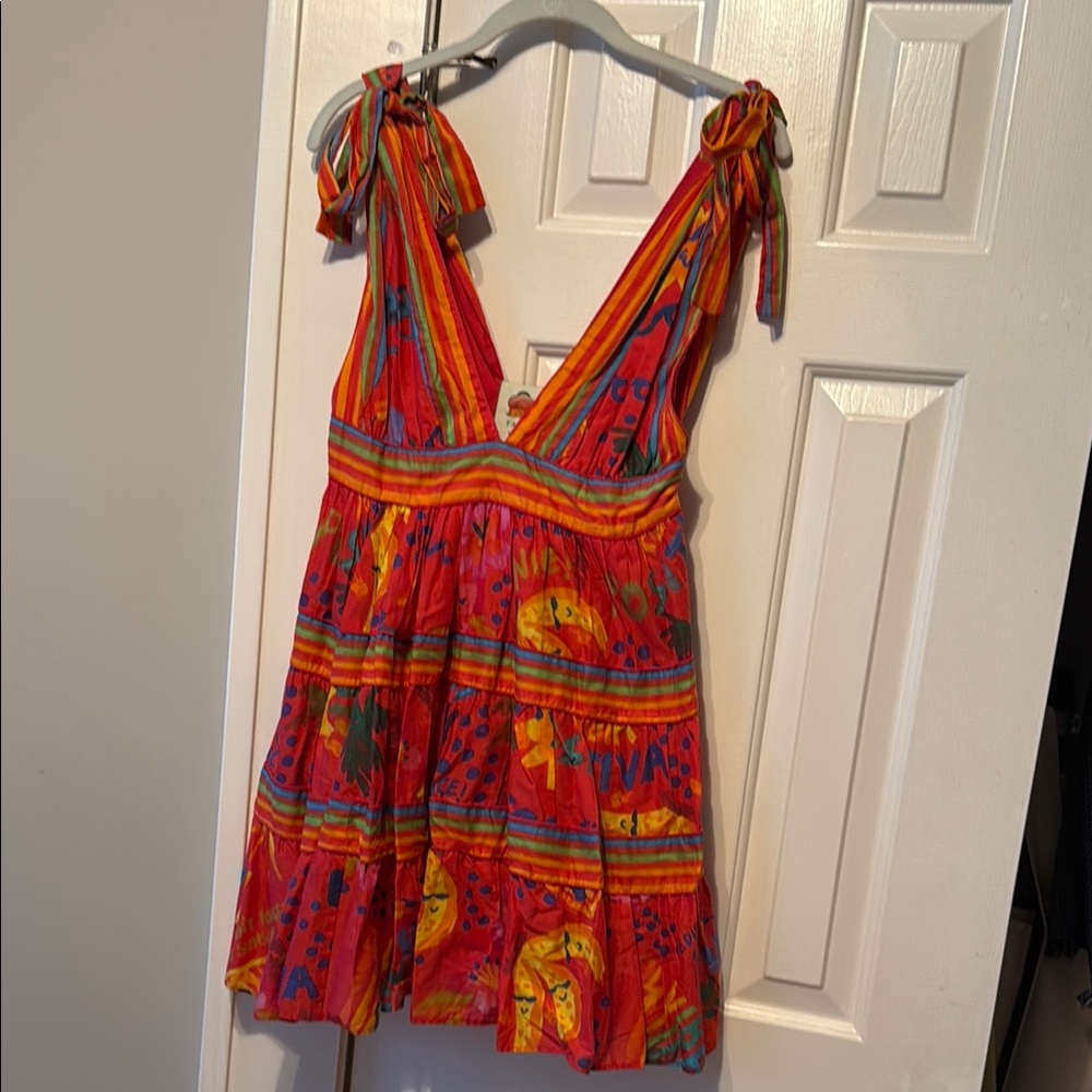 FARM Rio Good Vibes Cotton Mini Dress